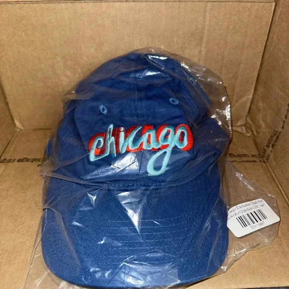 🆕 NWT Madhappy Chicago Exclusive Blue Dad Baseball Hat - Picture 5 of 7